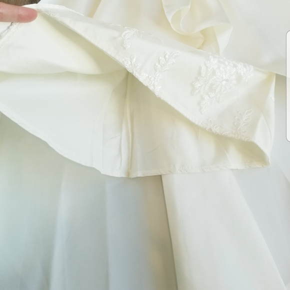 Rare Edition Embroidered Mesh Asymmetrical Overlay Formal Pageant Dress NWT sz12 - Picture 12 of 16